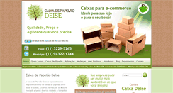 Desktop Screenshot of caixadepapelaodeise.com.br